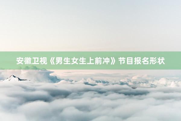 安徽卫视《男生女生上前冲》节目报名形状